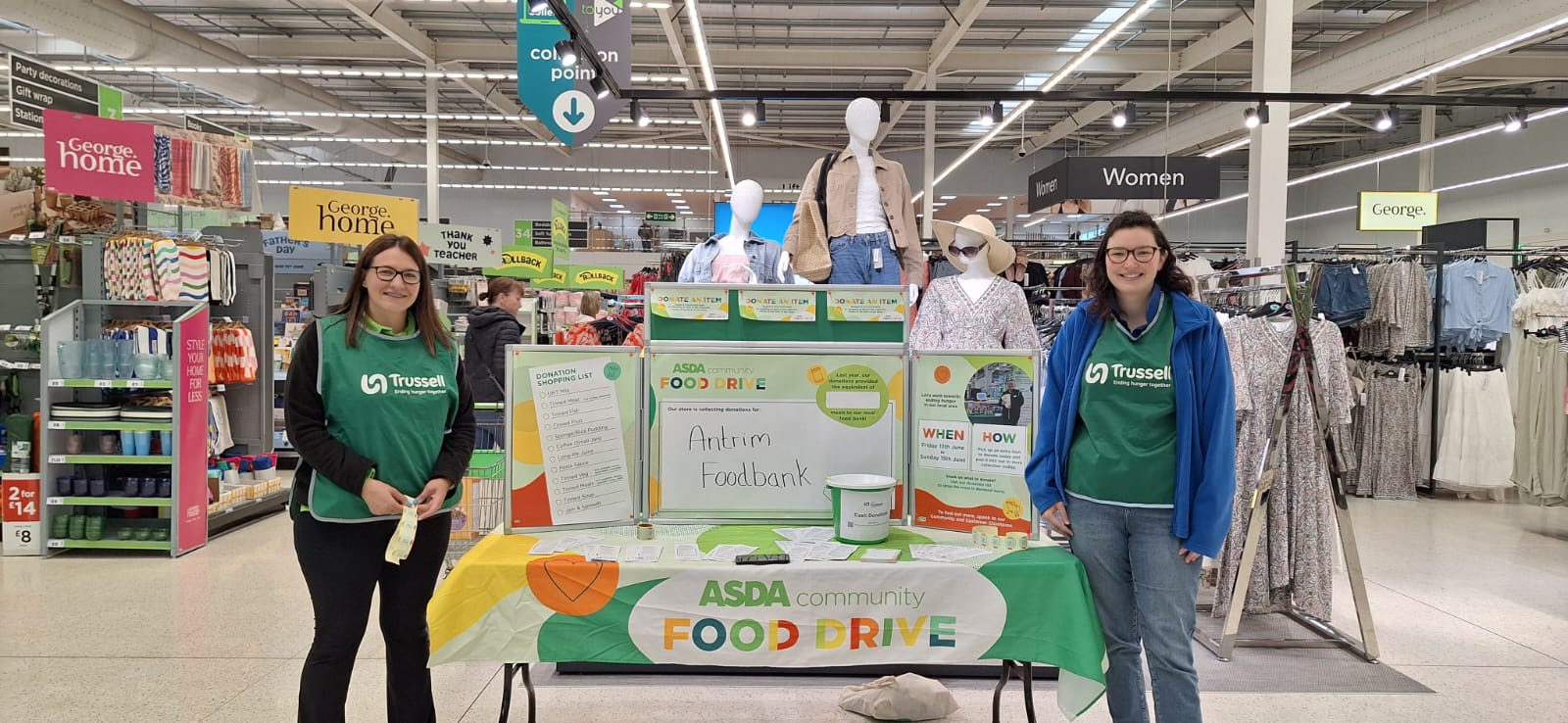 Successful Collection Event at Asda Antrim | Antrim Foodbank